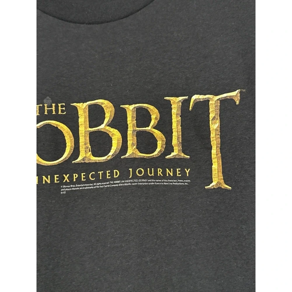 The Hobbit Unexpected Journey T Shirt LOTR Tolkien Movie Promo L